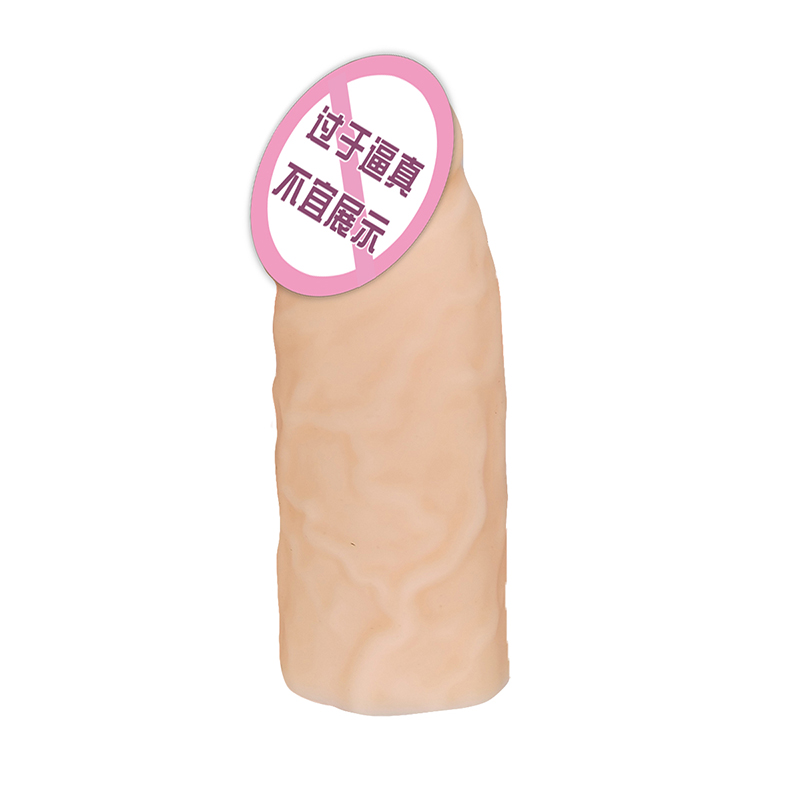 841 Pénis de pénis réaliste Pinis Cover Extender préservatifs pour les hommes Extender à manches de pénis en silicium liquide réutilisable pour hommes